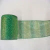30 Foot Lime And Green Glitter Swirl Mesh Ribbon 4 Inch Width -Winter Decor Hub q142712