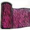30 Foot Fushia Lame Velvet Black Zebra Ribbon 2.5 Inch Width