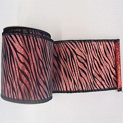 30 Foot Red Lame Velvet Black Zebra Ribbon 2.5 Inch Width 3 30 Foot Red Lame Velvet Black Zebra Ribbon 2.5 Inch Width