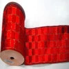 30 Foot Red Checkered Gold Lame Ribbon 2.5 Inch Width -Winter Decor Hub q145274