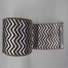 30 Foot Silver And Black Chevron Lame Ribbon 4 Inch Width -Winter Decor Hub q145726