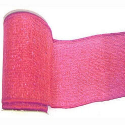 30 Foot Mauve Sparkle Burlap Ribbon 4 Inch Width