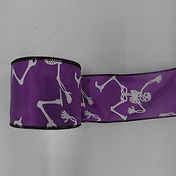 30 Foot Purple Skeleton Glow In The Dark Ribbon 2.5 Inch Width 3 30 Foot Purple Skeleton Glow In The Dark Ribbon 2.5 Inch Width