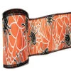 30 Foot Orange Spider Glow In The Dark Ribbon 2.5 Inch Width -Winter Decor Hub q147584
