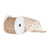 6 Inch X 10 Yard Champagne Metallic Rectangle Wired Mesh Christmas Ribbon 1 6 Inch X 10 Yard Champagne Metallic Rectangle Wired Mesh Christmas Ribbon -Winter Decor Hub q154544