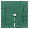 52 Inch Green Quilt Stitch Decorative Jewel Square Christmas Tree Skirt