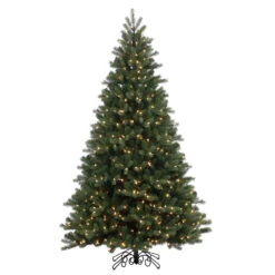 6.5 Foot Noble Spruce Instant Shape Artificial Christmas Tree 500 LED M5 Italian Warm White Mini Lights